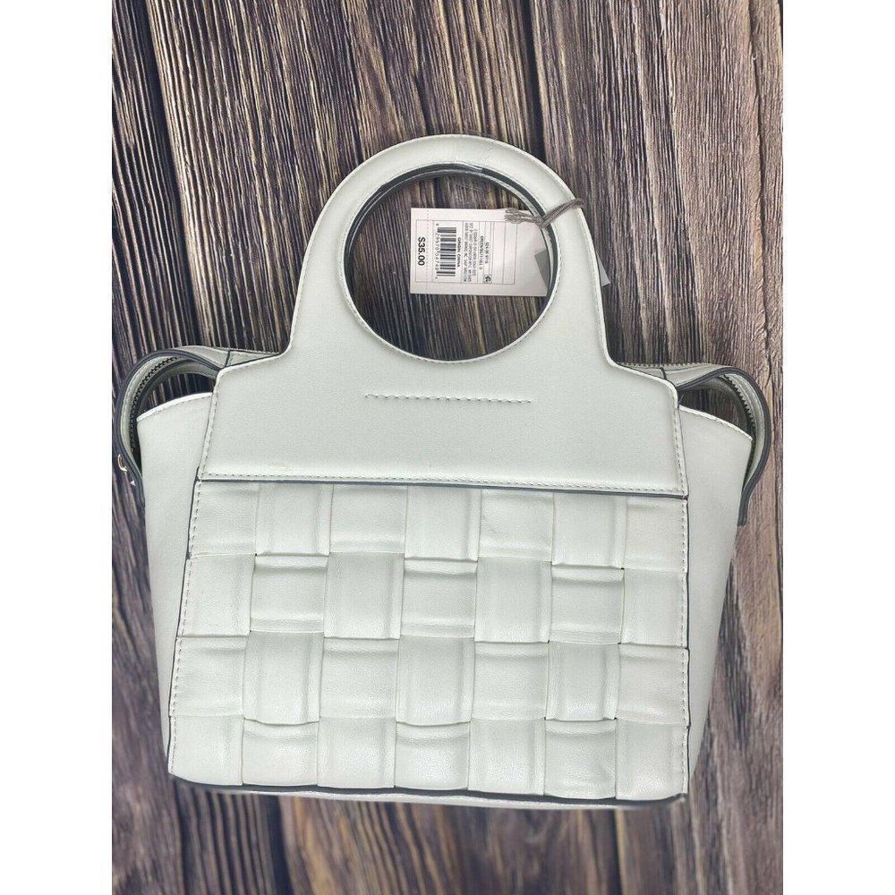 A New Day Mint Zip Closure Satchel Handbag Light G